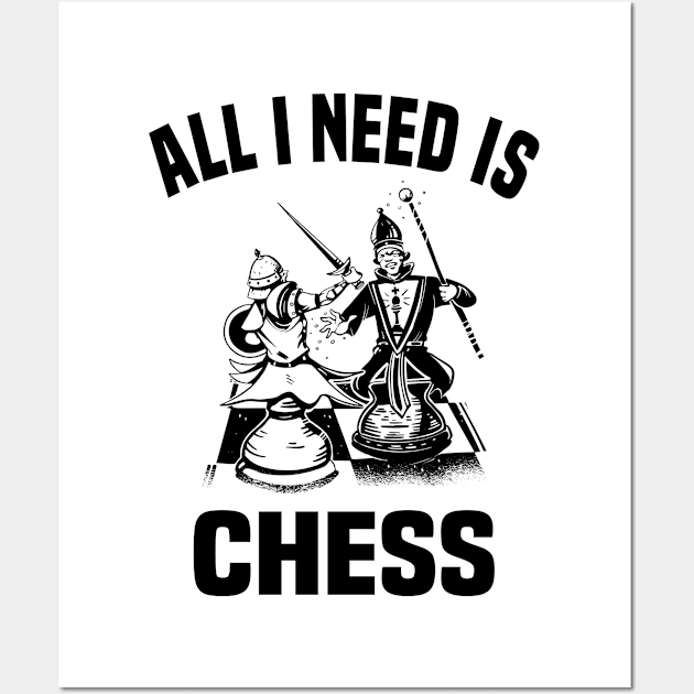 Chess King Game Queen Checkmate Gift Wall Art by Jackys Design Room